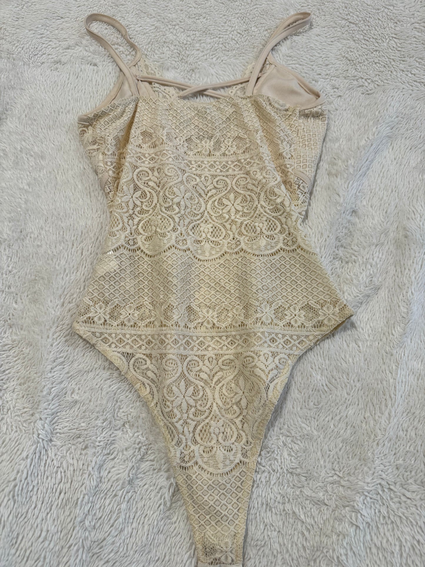 Off-White Lace Bodysuit